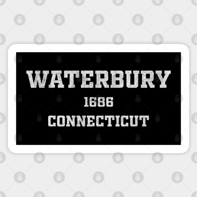 Waterbury Connecticut Sticker by RAADesigns